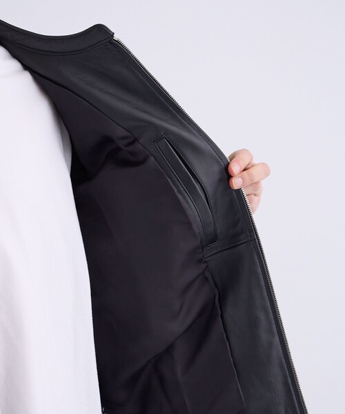 セール】ラムレザーシングルジャケット（ブルゾン）｜UNITED TOKYO