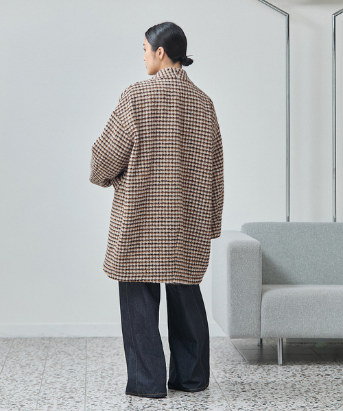 セール】《追加》SUPER140S/GIOLICA コクーンコート（ノーカラーコート