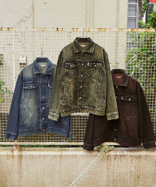 retock's】ビッグシルエット ヴィンテージライクオーバーダイデニム