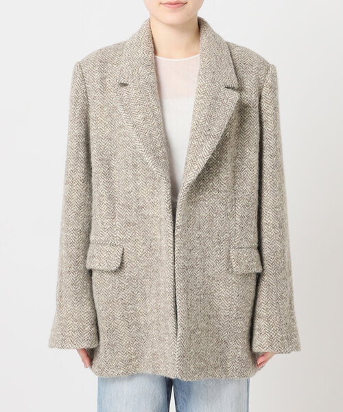 セール】R'IAM ヘリンボンコートジャケット（テーラードジャケット