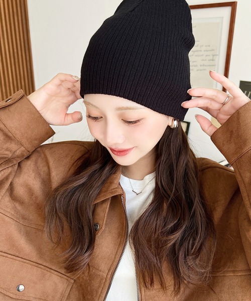 セール】【累計販売枚数1万枚突破！】リブ編みニット帽（ニット