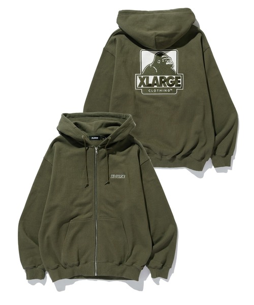 OG BOX ZIP UP HOODED SWEATSHIRT（パーカー）｜XLARGE（エクストラ