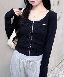 レースアップ」に該当するTシャツ/カットソーファッション通販 - ZOZOTOWN