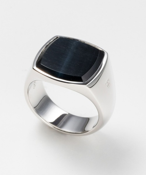 TOM WOOD Cushion Blue Howk Eye トムウッド 指輪 クッション ブルー