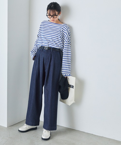 forksy.（フォルクシー）の「【forksy.】デニム2タックワイド