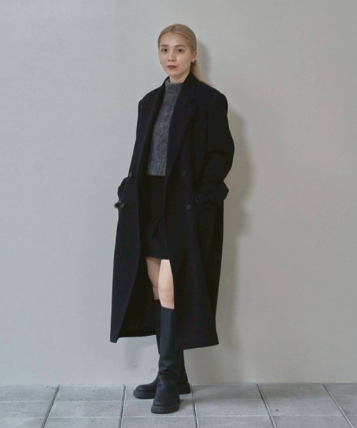 セール】Wool 100% Chester Coat（ステンカラーコート）｜TODAYFUL
