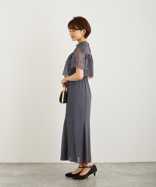 レース×シフォンマーメイドドレス（ドレス）｜Dorry Doll（ドリー