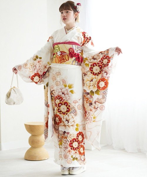 振袖成人式正絹帯締め絞り帯揚げセット5 振袖】6204正絹総絞り帯揚げ＆