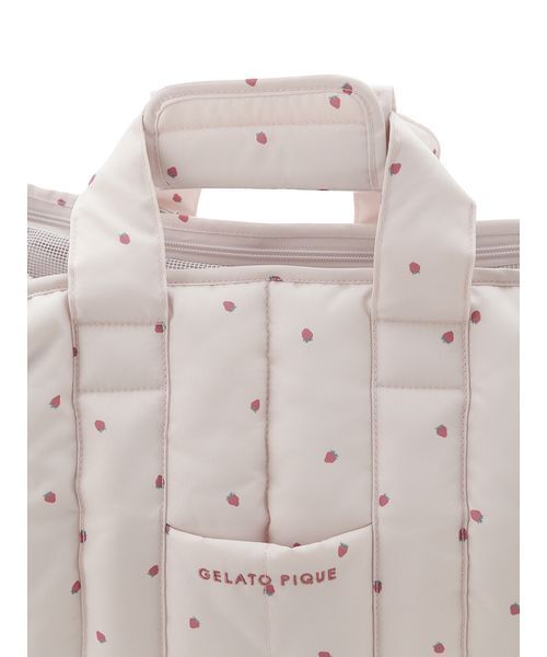 CAT&DOG】ストロベリー柄ミニサイズキャリーバッグ（ペット用キャリー