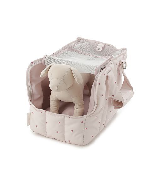 CAT&DOG】ストロベリー柄ミニサイズキャリーバッグ（ペット用キャリー