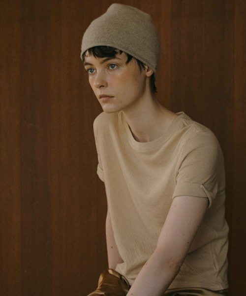 etre tokyo カシミヤニットビーニー グレー etre tokyo カシミヤニット