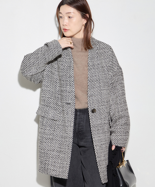 GIOLICAコクーンコート（ノーカラーコート）｜journal standard L