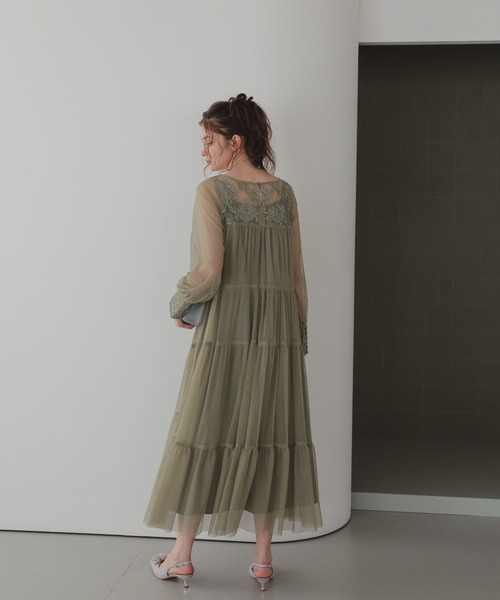 モールレースサイドティアードドレス（ドレス）｜Dorry Doll（ドリー