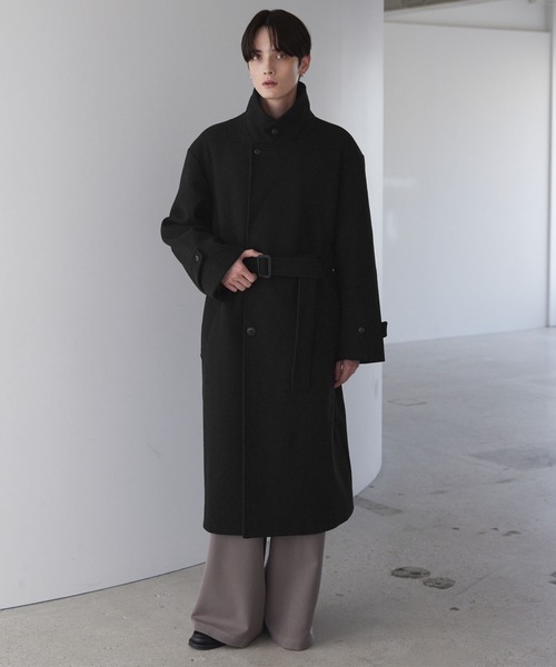 セール】【LUENNA】Oversized Double-Breasted Chester Coat