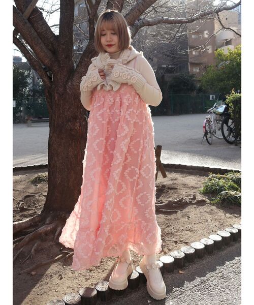 merry jenny（メリージェニー）の「おはなニットバラクラバ（ニット