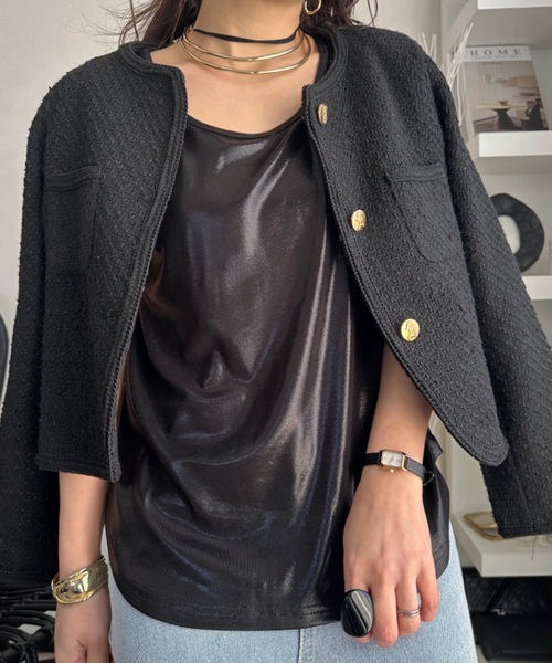 SHINYAKOZUKA タンクトップ ラメ Mサイズ 大きいサイズ】ラメタンク