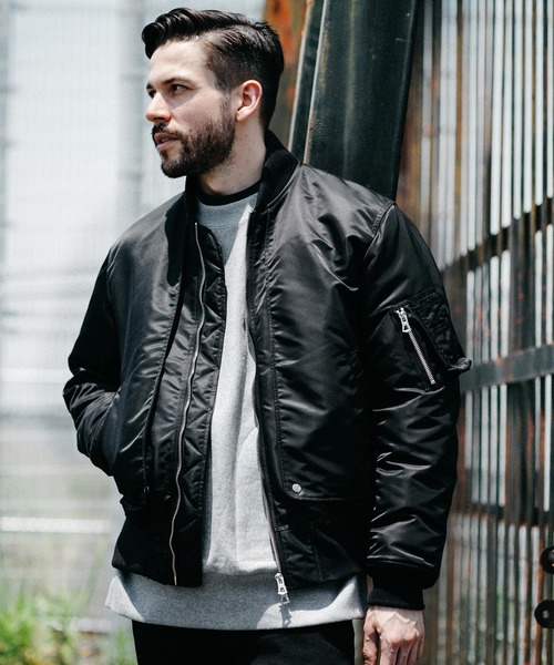 MR.OLIVEミスターオリーブMa-1 レザージャケット ストア M 鹿革ディア