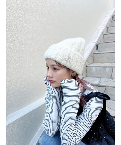 jumelle（ジュメロ）の「mix knit cap（ニットキャップ/ビーニー