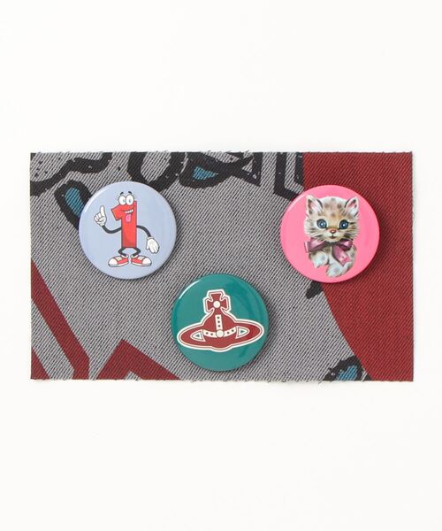 缶ﾊﾞｯｼﾞ(44mm)（バッジ）｜Vivienne Westwood（ヴィヴィアンウエスト