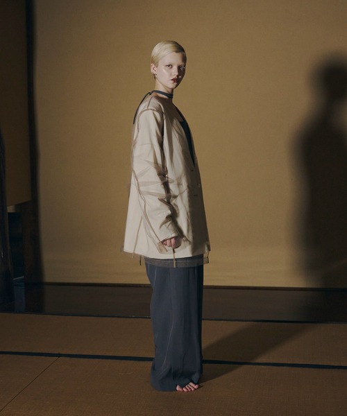 ボクシーレイヤードチュールジャケット / boxy layered tulle jacket