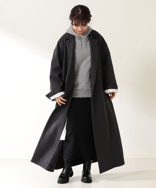 BEAMSビームス購入ATONエイトンチェスターコートグレー BEAMSビームス