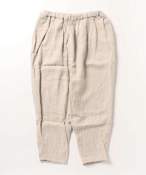 suzuki takayuki 麻ベージュストライプ サルエルパンツ サイズ2 suzuki