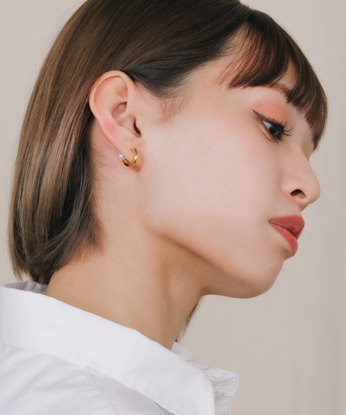 マリアブラック ピアス 両耳 ゴールド色 ROOPTOKYO（ループトウキョウ