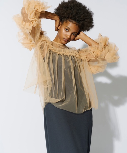 ANDRESD（アンドレスド）の「デコラティブチュールトップス