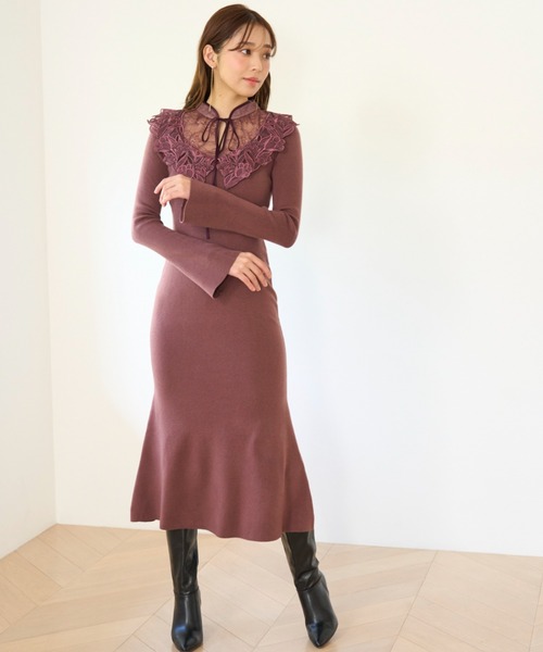 SNIDEL（スナイデル）の「エンブロイダリーレースワンピース