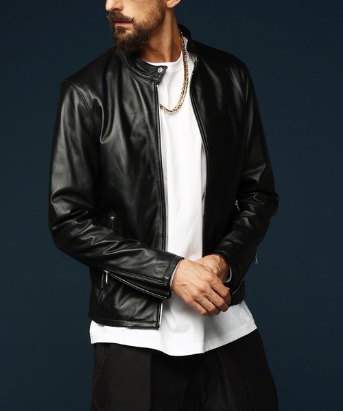 JACKROSE（ジャックローズ）の「JE LAMB LEATHER SINGLE RIDERS JE