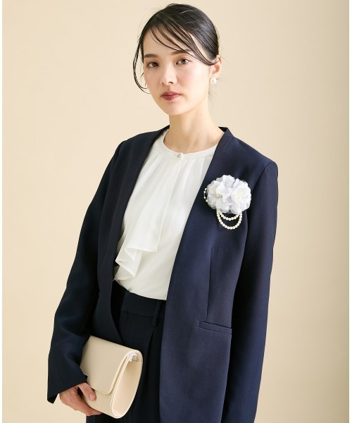 レディーススーツ】（入学式・卒業式・七五三）高身長 ノーカラー