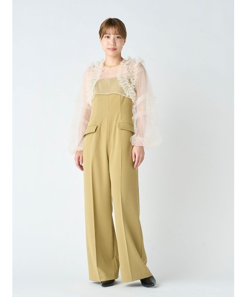 LILY BROWN（リリーブラウン）の「チュールボレロセットコンビネゾン