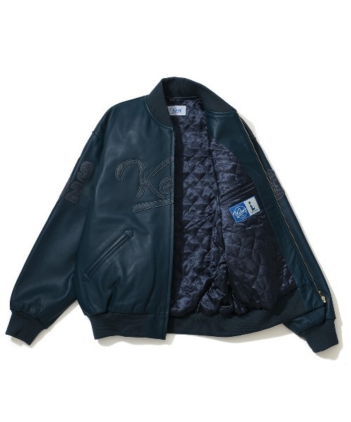KEBOZ（ケボズ）の「LEATHER VARSITY JACKET（スタジャン）」 - WEAR