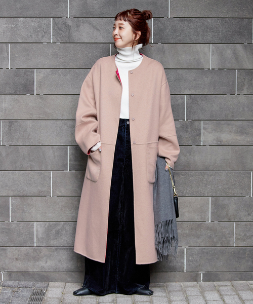 S120ブレンドリバーシブルコート（ノーカラーコート）｜B.C STOCK