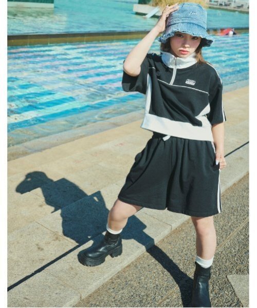 セール】【LTXC】【吸水速乾/さらさら】ハーフジップ セットアップ