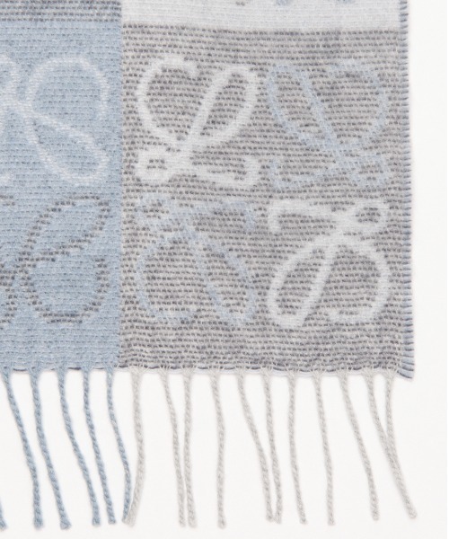 LOEWE（ロエベ）の「チェッカーボード スカーフ（ウール＆カシミヤ