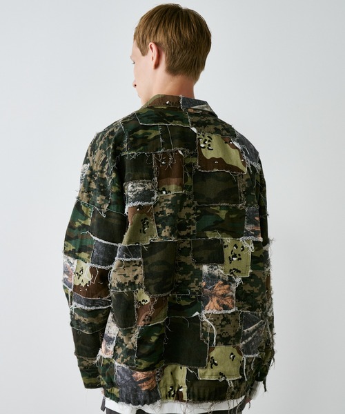 セール】AIVER カモボロコーチジャケット（ミリタリージャケット