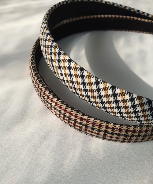 新品 Salvatore Ferragamo カチューシャ チェック 千鳥柄 新品