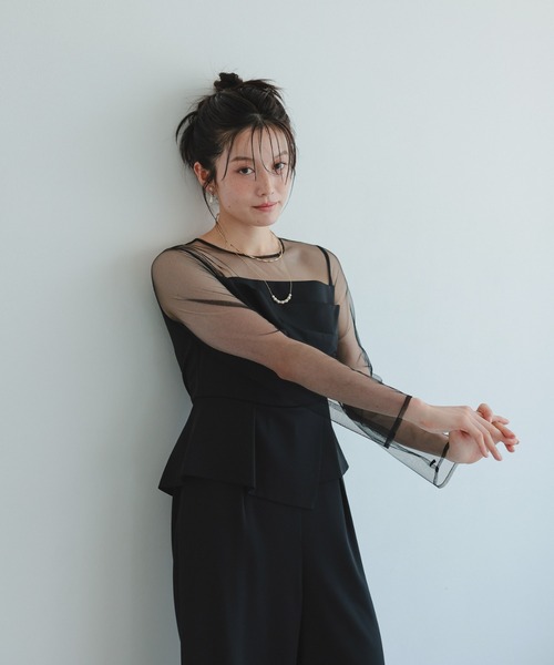 ラップドペプラムパンツドレス（パンツドレス）｜Dorry Doll（ドリー