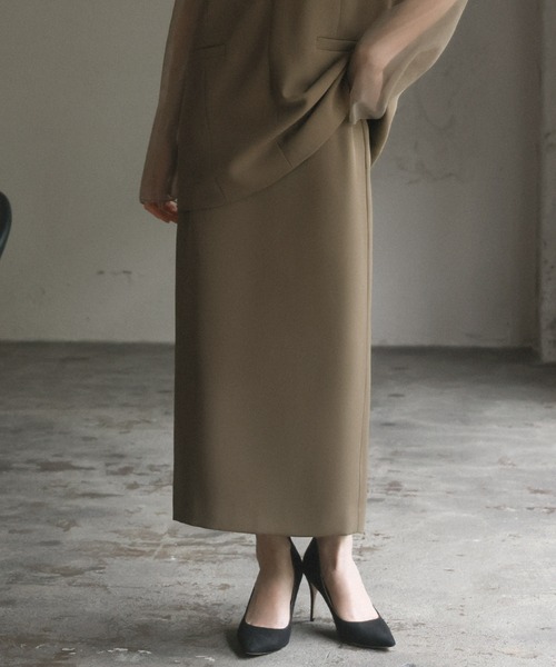 GIRL】チュールレイヤードトップス&タイトスカート