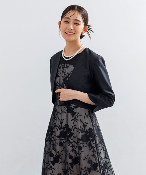 ジャケット単品】《シャンタン生地使用》マザードレスジャケット /正