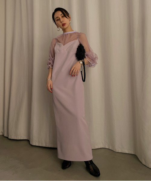 Ameri（アメリ）の「MANY WAY AIRY VEIL DRESS（ワンピース）」 - WEAR