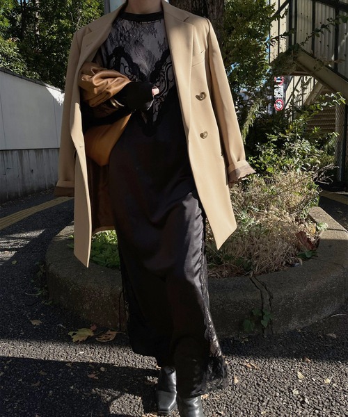 Ameri（アメリ）の「UND LACE TRIMMING DRESS（ワンピース）」 - WEAR