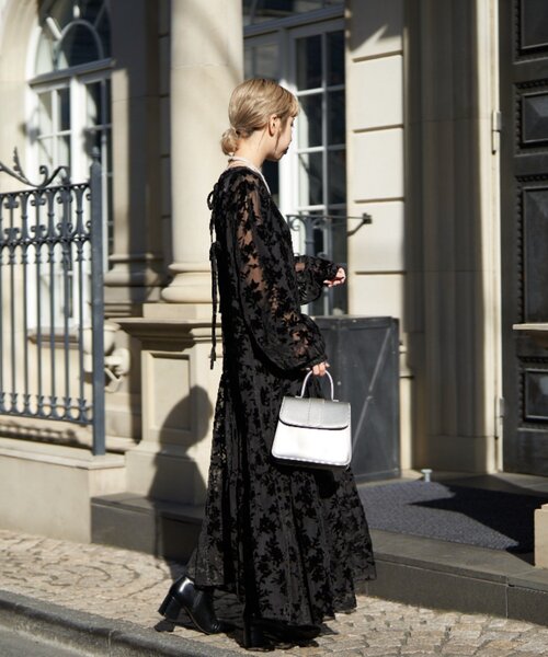 CIAOPANIC（チャオパニック）の「【前後2WAY】ベロアフラワー