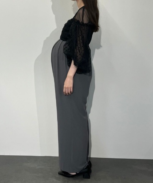 セール】フロッキードットパンツドレス / flocky dot pants dress