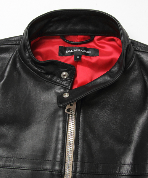 ゴートレザーシングルライダース（ライダースジャケット）｜JACKROSE