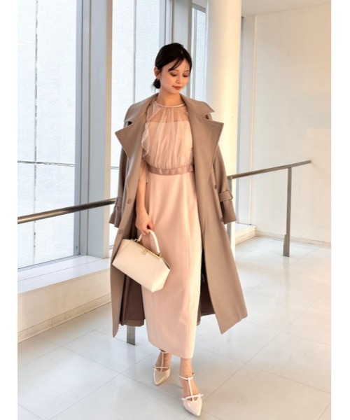 SNIDEL（スナイデル）の「Sustainableリボンスリーブボレロワンピース