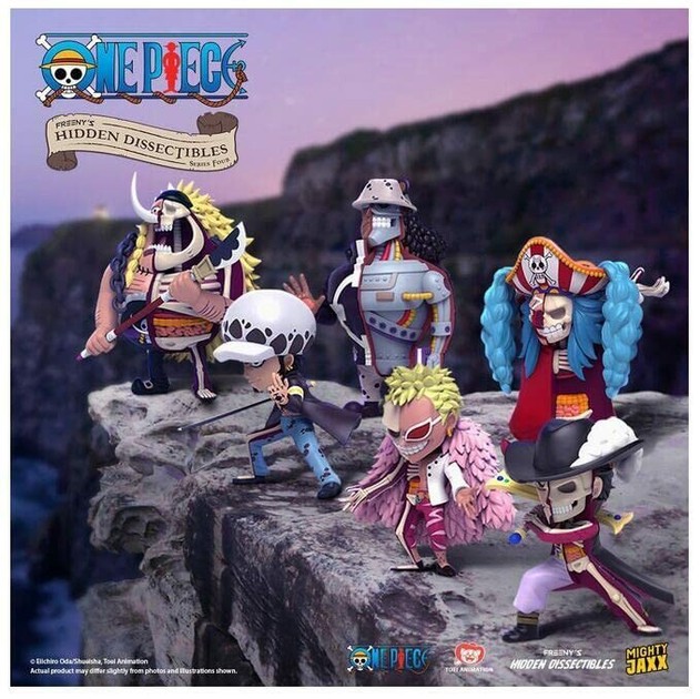 Mighty Jaxx ONE PIECE ワンピース 第四弾 半骨分 フィギュア 6体