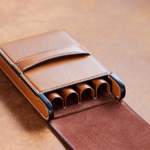 万年筆ケース 4本挿し カラーオーダー ペンケース 革小物yoshii 通販