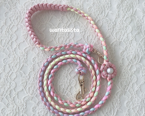 お花のカフェリード】❤︎4本編みor6本編み❤︎選べるビーズ パラ